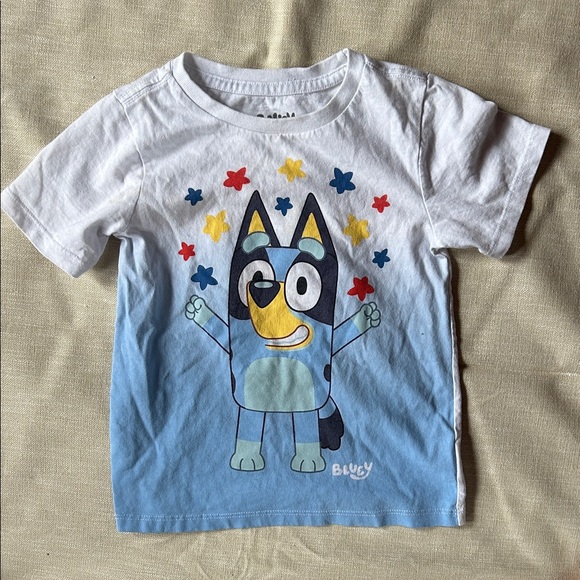 Lucy Kids' White and Light Blue Character Tee - Picture 1 of 2